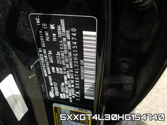 5XXGT4L30HG154740 фото 2