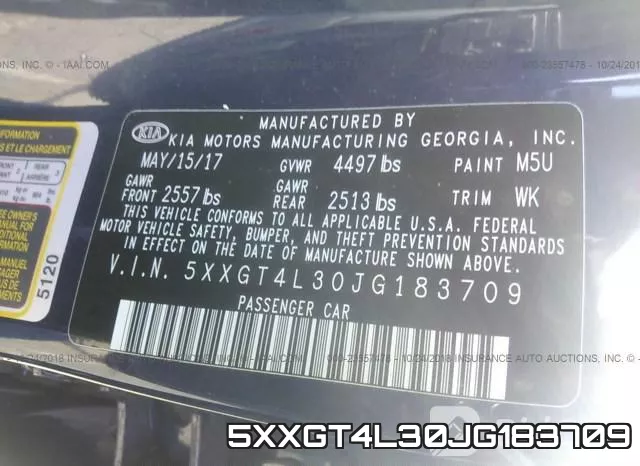 5XXGT4L30JG183709 фото 10