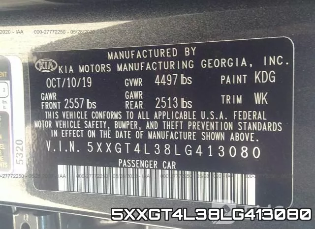 5XXGT4L38LG413080 фото 10