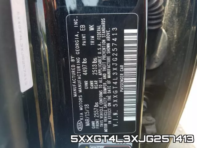 5XXGT4L3XJG257413 фото 2