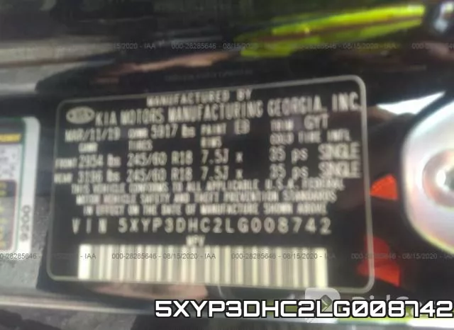 5XYP3DHC2LG008742 фото 10