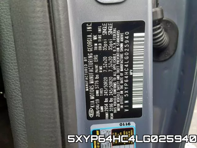 5XYP64HC4LG025940 фото 2