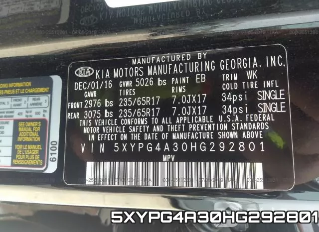 5XYPG4A30HG292801 фото 10