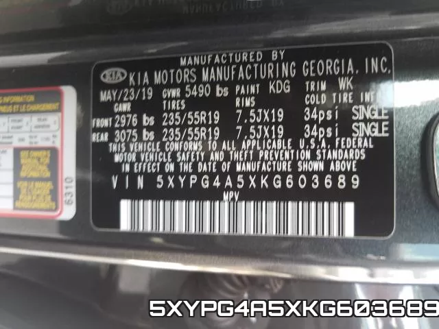 5XYPG4A5XKG603689 фото 2