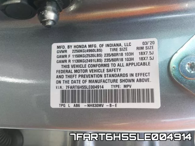 7FART6H55LE004914 фото 2