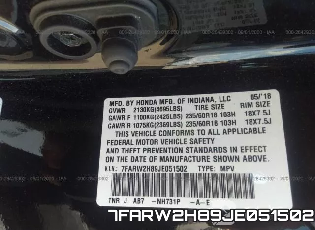 7FARW2H89JE051502 фото 10