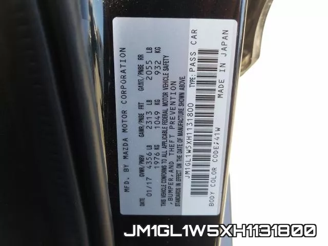 JM1GL1W5XH1131800 фото 2