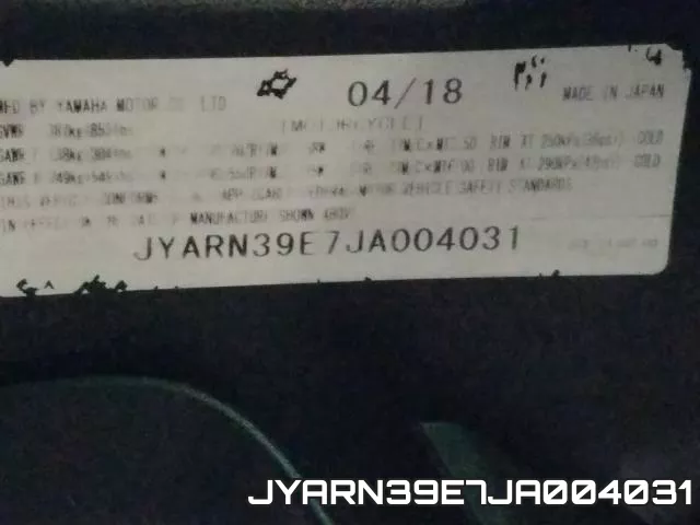 JYARN39E7JA004031 фото 2