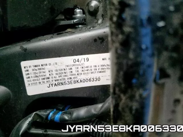 JYARN53E8KA006330 фото 2