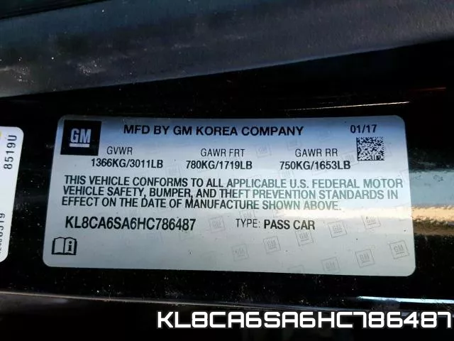 KL8CA6SA6HC786487 фото 2