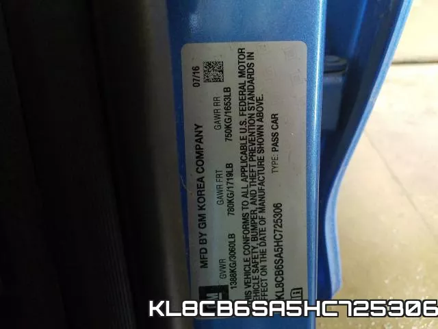 KL8CB6SA5HC725306 фото 2