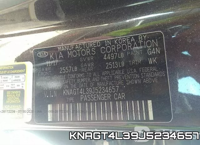 KNAGT4L39J5234657 фото 10