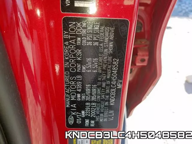 KNDCB3LC4H5048582 фото 2