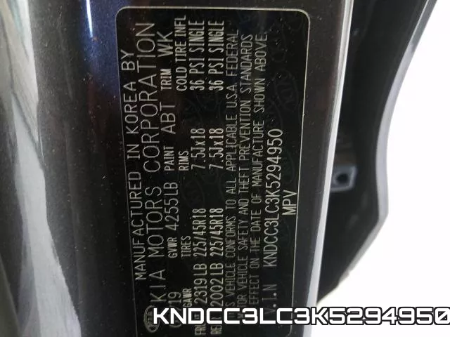 KNDCC3LC3K5294950 фото 2