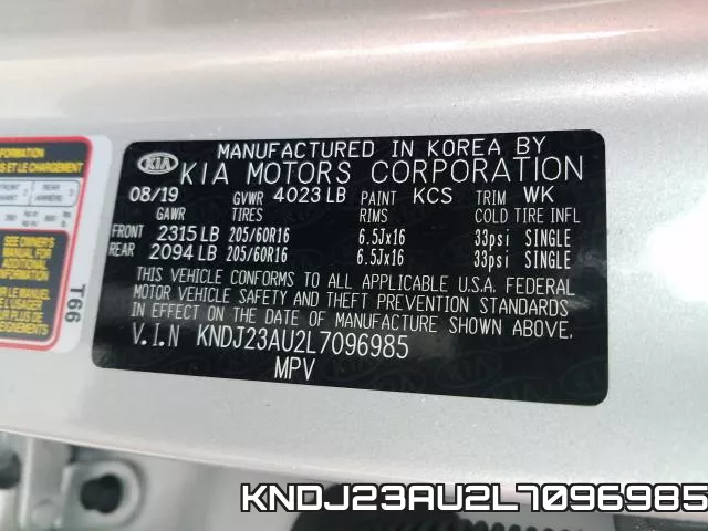 KNDJ23AU2L7096985 фото 2