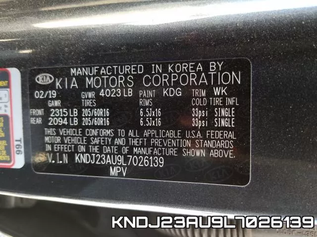 KNDJ23AU9L7026139 фото 2