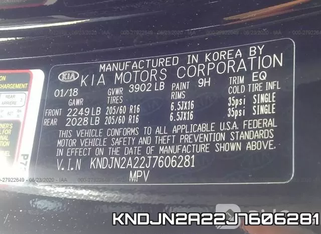 KNDJN2A22J7606281 фото 10