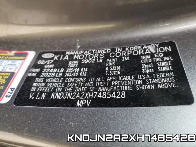 KNDJN2A2XH7485428 фото 2