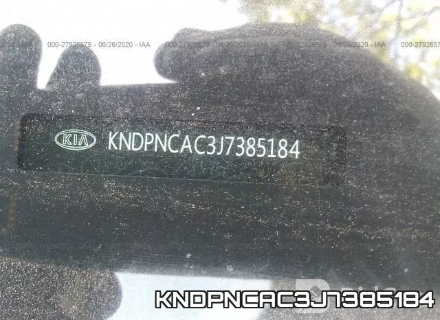 KNDPNCAC3J7385184 фото 10
