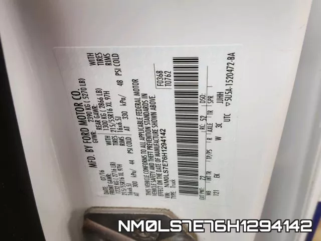 NM0LS7E76H1294142 фото 2