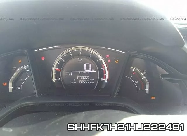 SHHFK7H21HU222481 фото 8