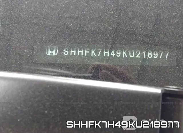 SHHFK7H49KU218977 фото 10