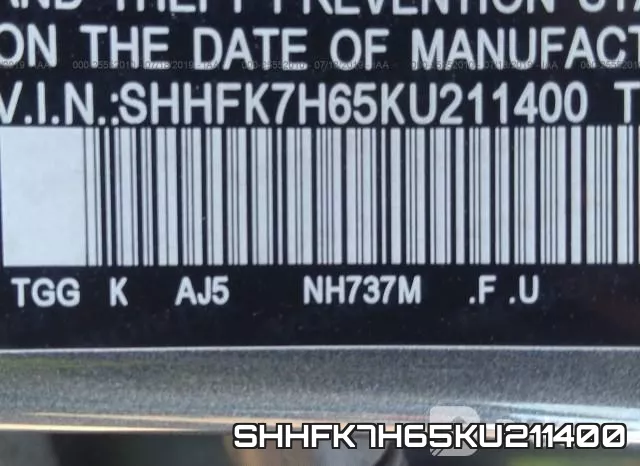 SHHFK7H65KU211400 фото 10