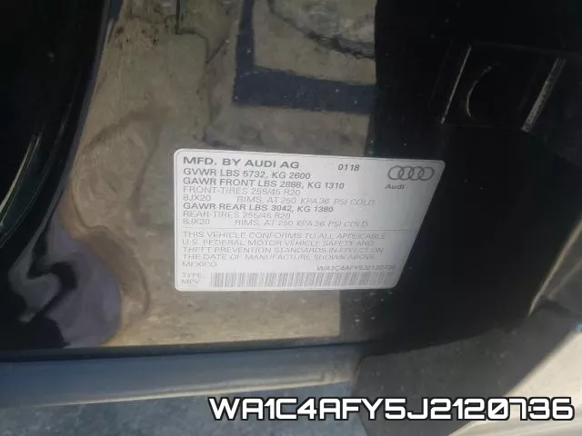 WA1C4AFY5J2120736 фото 2