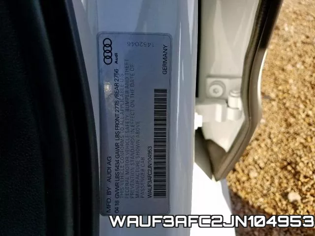 WAUF3AFC2JN104953 фото 2