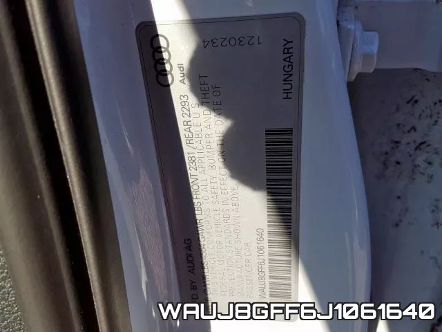 WAUJ8GFF6J1061640 фото 2