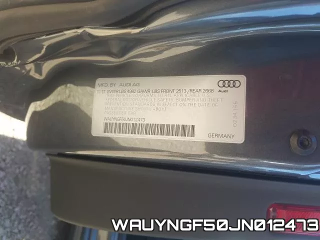 WAUYNGF50JN012473 фото 2