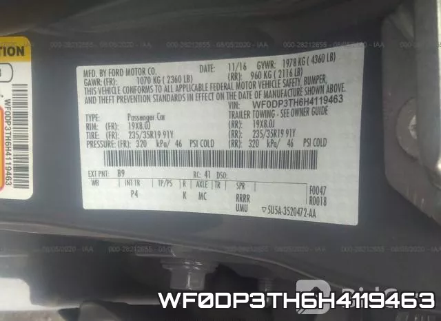 WF0DP3TH6H4119463 фото 10