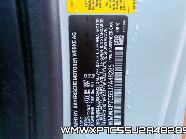 WMWXP7C55J2A48285 фото 2