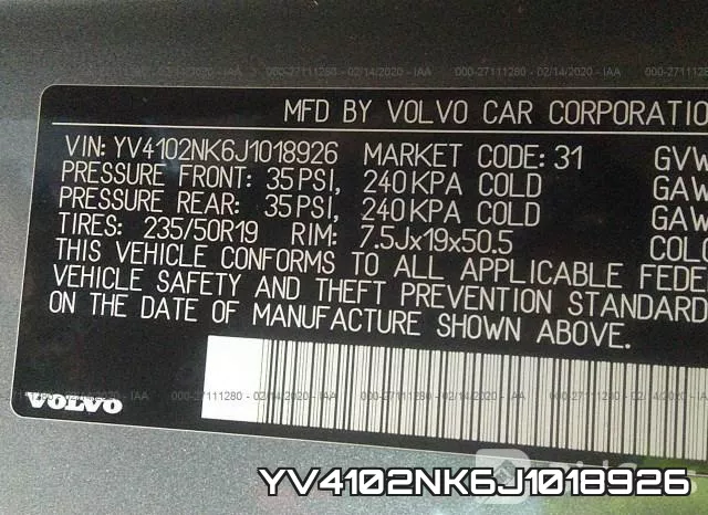 YV4102NK6J1018926 фото 10