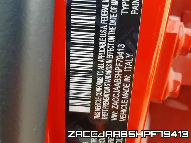 ZACCJAAB5HPF79413 фото 2