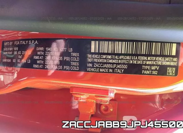 ZACCJABB9JPJ45500 фото 10