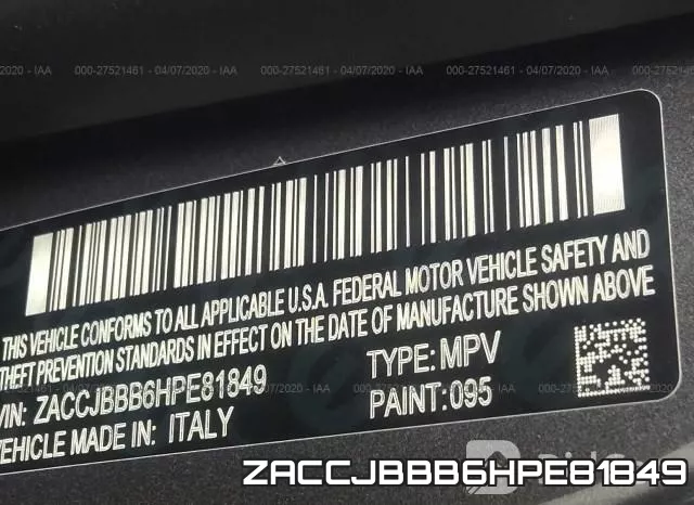 ZACCJBBB6HPE81849 фото 10