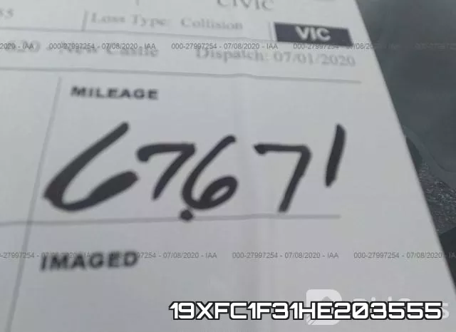 19XFC1F31HE203555 фото 8