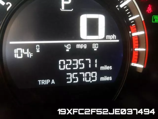 19XFC2F52JE037494 фото 9