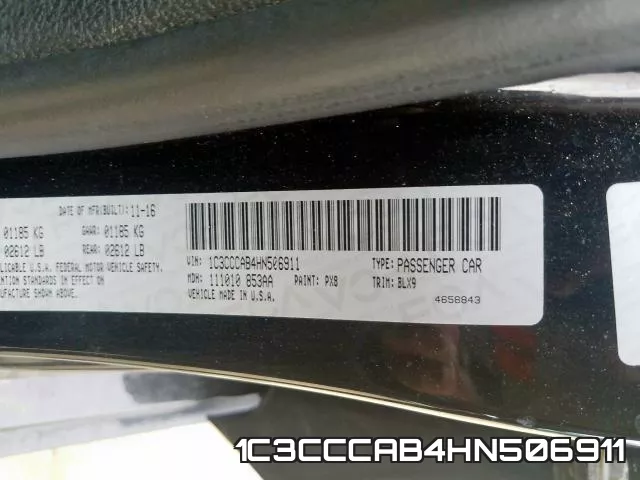 1C3CCCAB4HN506911 фото 2