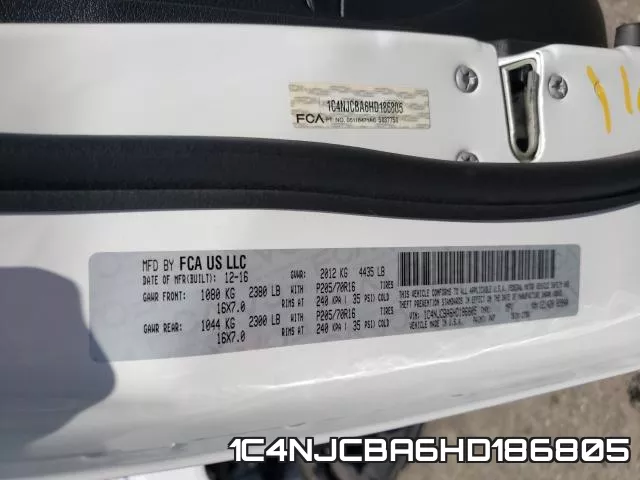 1C4NJCBA6HD186805 фото 2