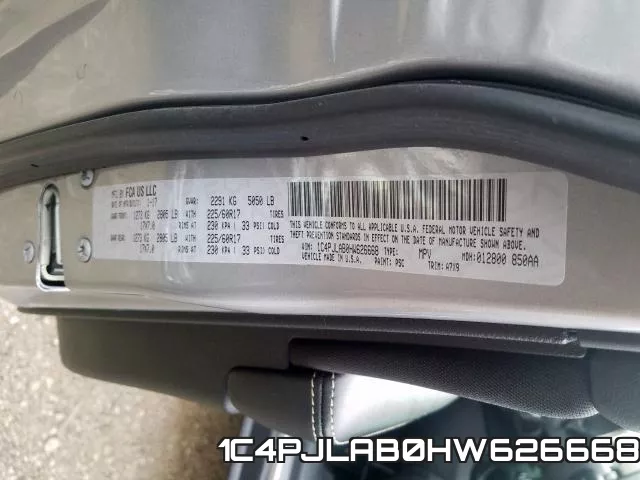 1C4PJLAB0HW626668 фото 2