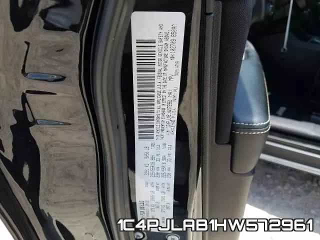 1C4PJLAB1HW572961 фото 2