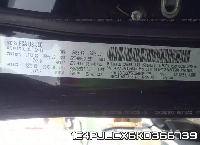 1C4PJLCX6KD366739 фото 10