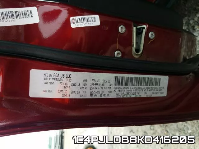 1C4PJLDB8KD416205 фото 2