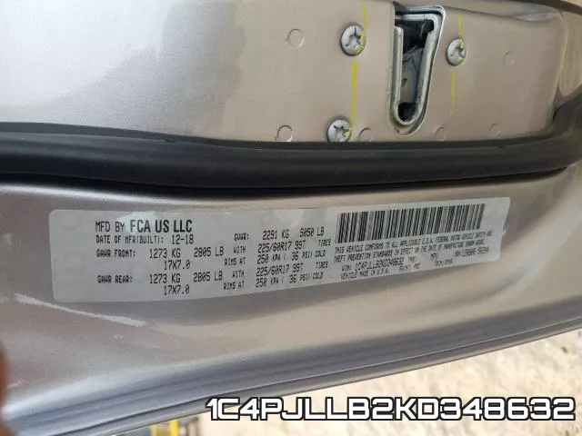 1C4PJLLB2KD348632 фото 2