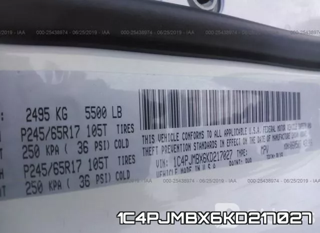 1C4PJMBX6KD217027 фото 10