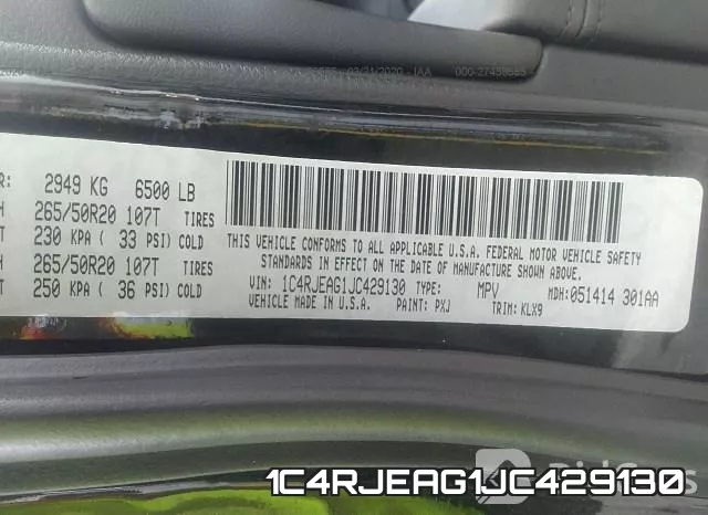 1C4RJEAG1JC429130 фото 10