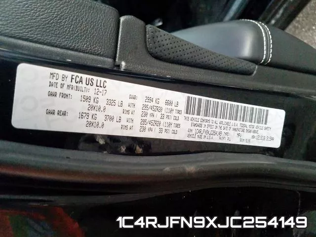1C4RJFN9XJC254149 фото 2