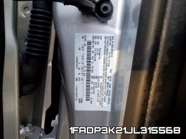 1FADP3K21JL315568 фото 2